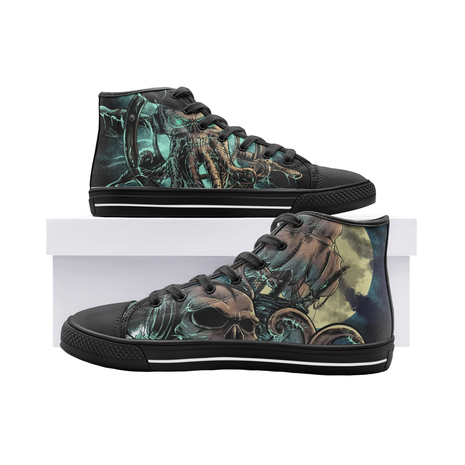 "Eldritch Dreams" High Top Canvas Shoes